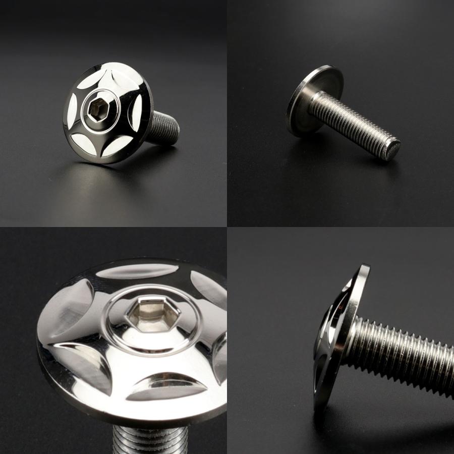 M10×35mm P1.25 ボタンボルト ワイドフランジ スターヘッド ステンレス SUS304 シルバー TR0301 | ブランド登録なし | 01