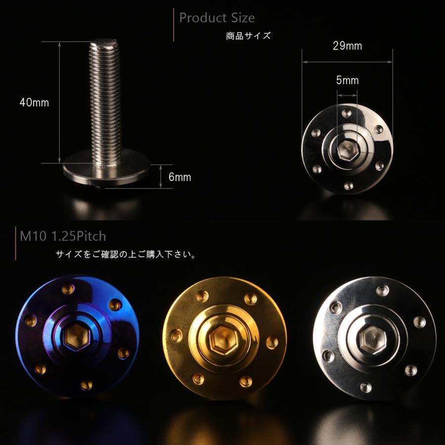 M10×40mm P1.25 ボタンボルト ワイドフランジ ホールヘッド ステンレス SUS304 シルバー TR0308 | ブランド登録なし | 01