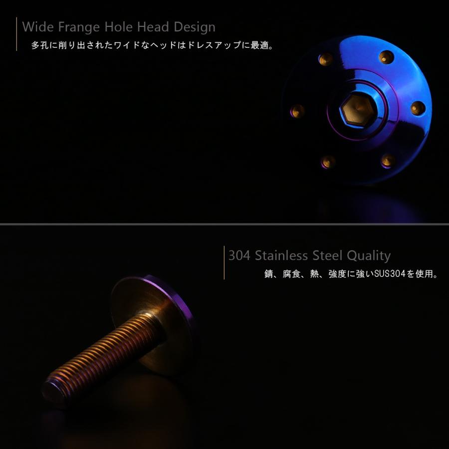 M10×35mm P1.25 ボタンボルト ワイドフランジ ホールヘッド ステンレス SUS304 焼チタンカラー TR0311 | ブランド登録なし