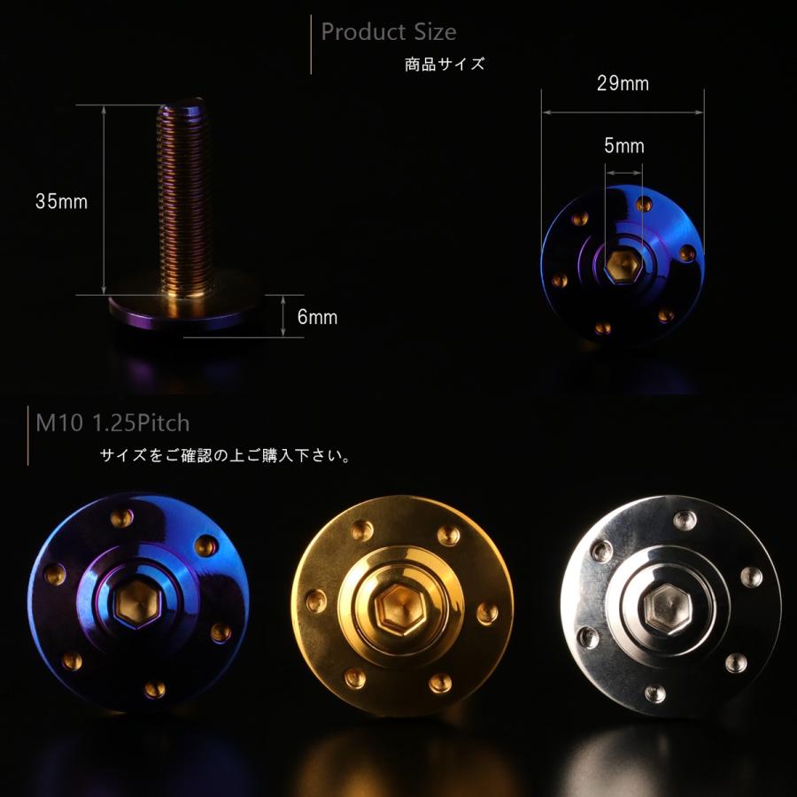 M10×35mm P1.25 ボタンボルト ワイドフランジ ホールヘッド ステンレス SUS304 焼チタンカラー TR0311 | ブランド登録なし | 01