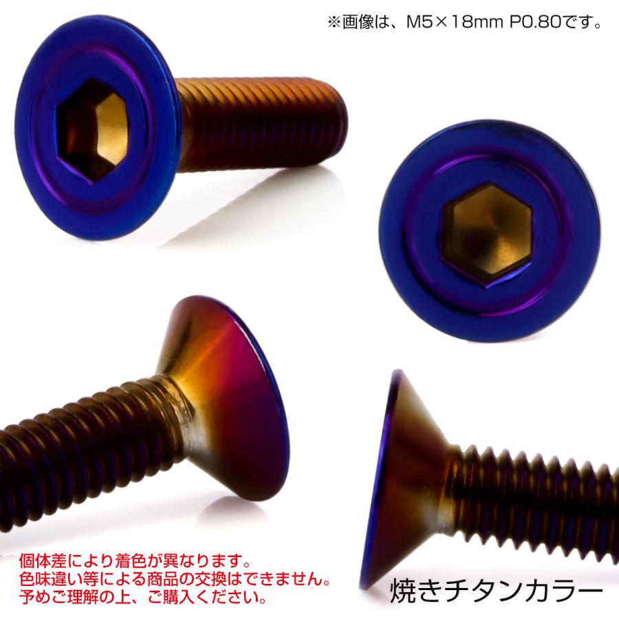 皿ボルト M6×19mm P1.00 シェルヘッド SUS304 ステンレス 六角穴 皿キャップ 焼きチタンカラー TR0422 | ブランド登録なし | 02