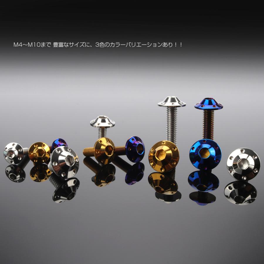 ボタンボルト M10×65mm P1.25 ステップ ホールヘッドボルト フランジ付 六角穴 SUS304 ステンレス シルバー TR0649 | ブランド登録なし | 03