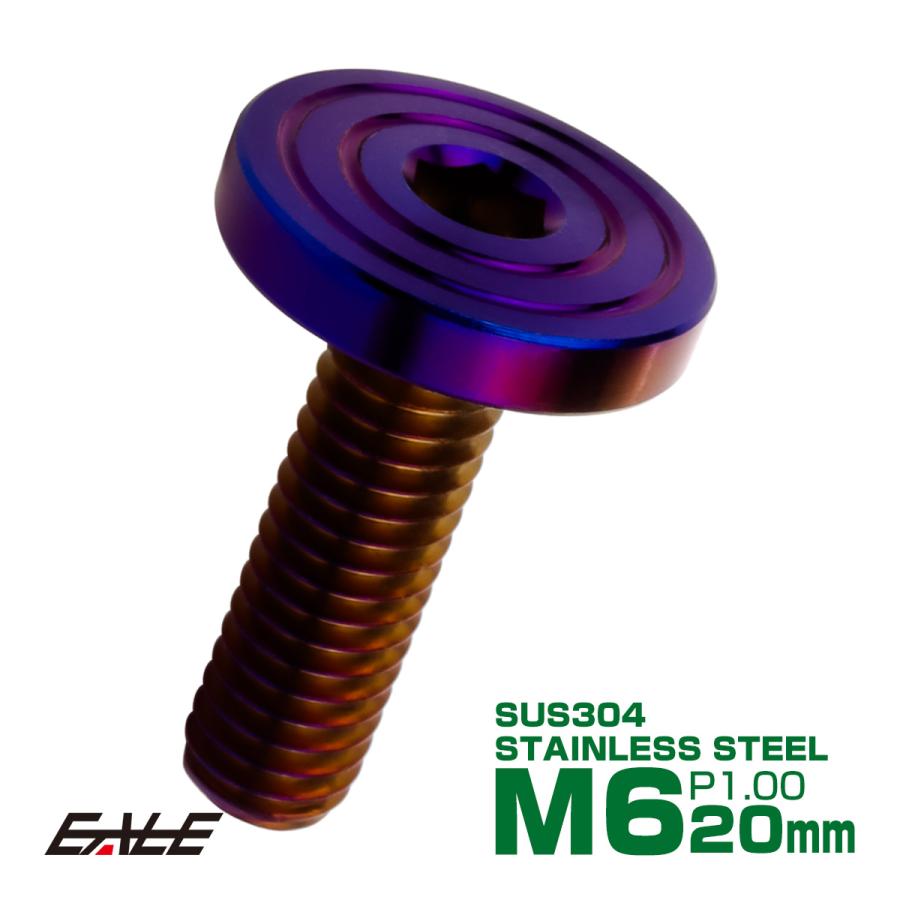 6×20mm P1.0 シェルヘッド フラット ステンレスボルト 六角穴付 マットタイプ SUS304 焼きチタンカラー TR0866 | ブランド登録なし