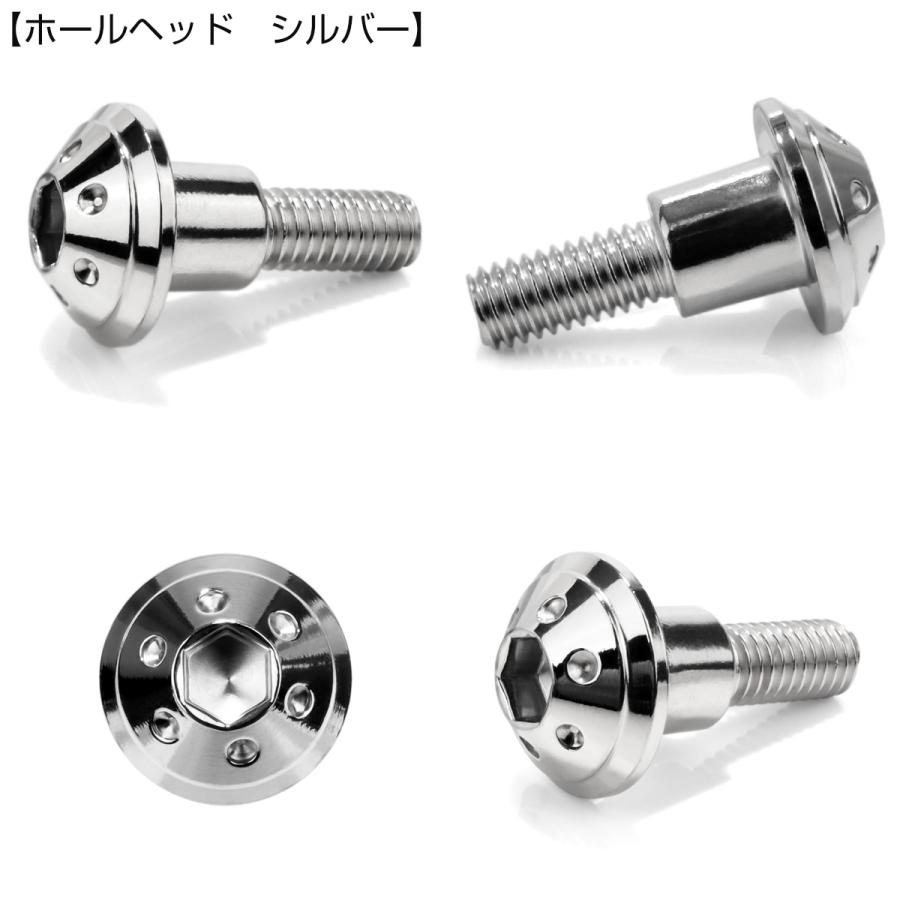 段付きボルト M6×22mm P1.0 円筒部直径9mm ホールヘッド SUS304 ステンレス 六角穴 フランジボルト シルバー TR0874 | ブランド登録なし | 02