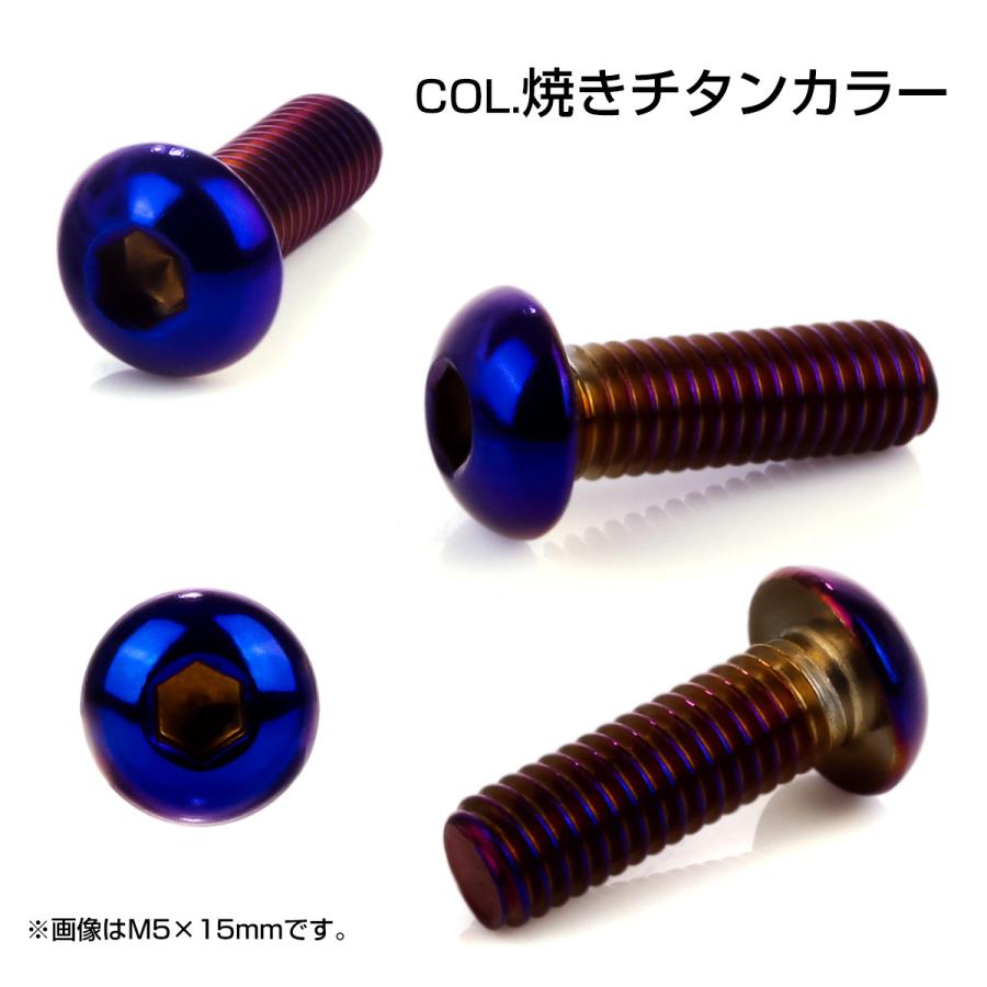 ボタンボルト M5×15mm P0.8 SUS304 ステンレスボルト 六角穴 焼きチタンカラー TR0990 | ブランド登録なし | 02