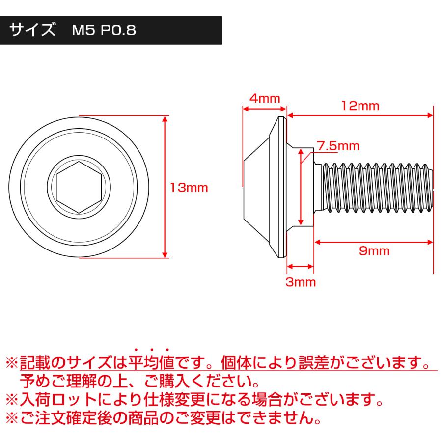 段付きボルト M5×12mm P0.8 円筒部直径7.5mm ボタンボルト デザインヘッド SUS304 ステンレス 六角穴 マット シルバー TR1074 | ブランド登録なし | 03