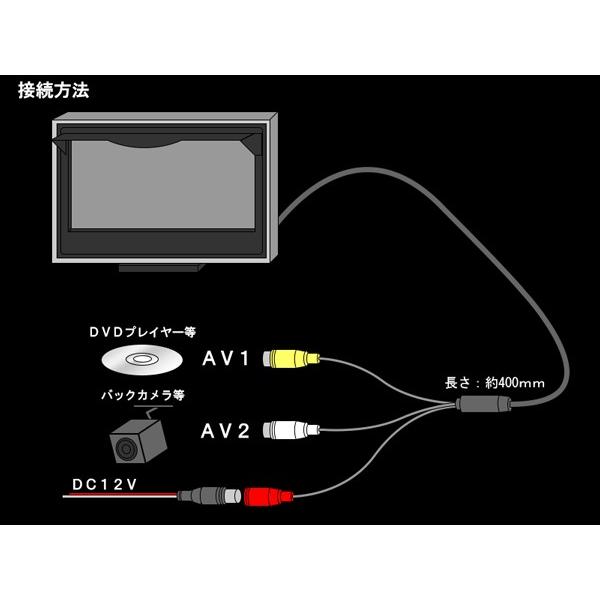 コンパクト 2系統入力  汎用 5インチ オンダッシュ モニター バックカメラ DVDプレイヤー 12V W-24 | ブランド登録なし | 03