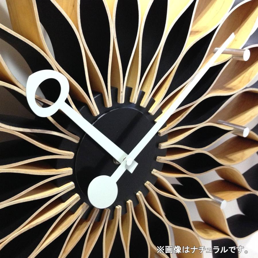 FLOWER GOWAL CLOCK ブラック・ホワイト ジョージ・ネルソン サンフラワークロック ブラック 正規ライセンス品