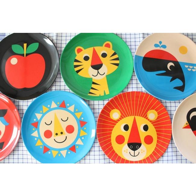 OMM-design メラミンプレート タイガー Tiger とら お皿 北欧