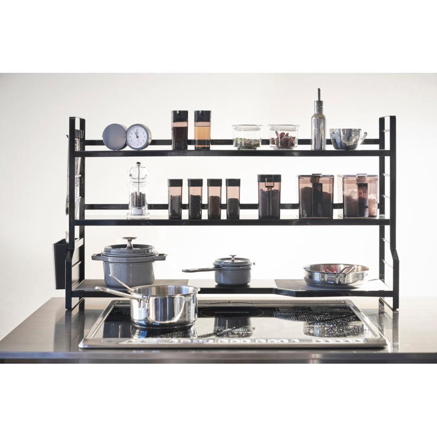 タワー コンロ奥ラック 3段 コンロ ラック キッチン コンロ 周り 収納 スパイスラック おしゃれ 調味料 ラック シンク上 収納 山崎実業 Tower Sc イームズチェア ヤフー店 通販 Yahoo ショッピング