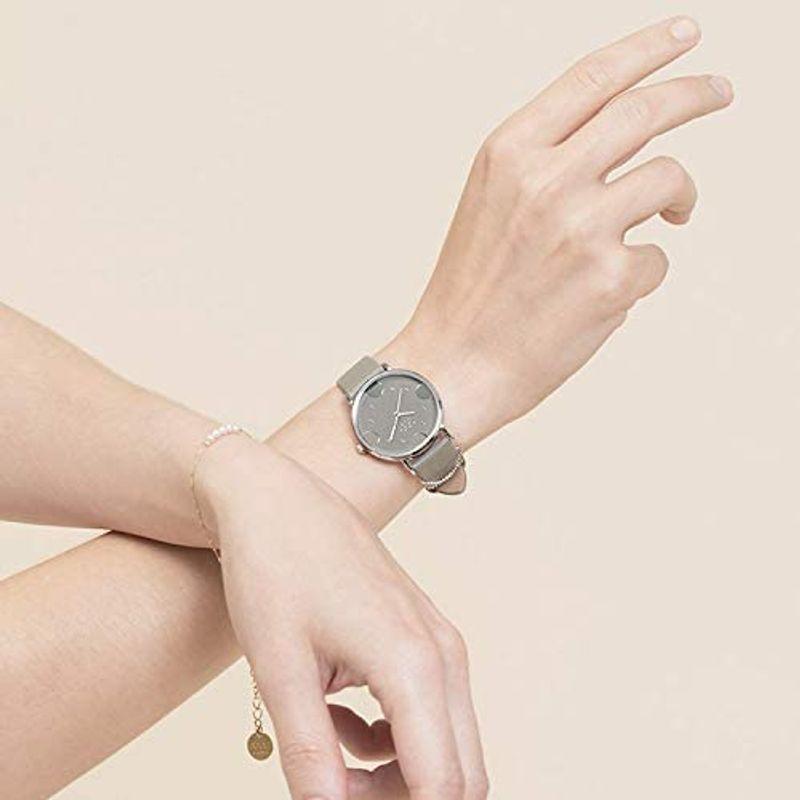 新作入荷 人気 シルバー 女性 婦人 33mm 防水 グレー レディース 腕時計 ブランド Ashgra Dot Croce Nuwl シンプル 時計 腕時計 Michiganestateplanning Com