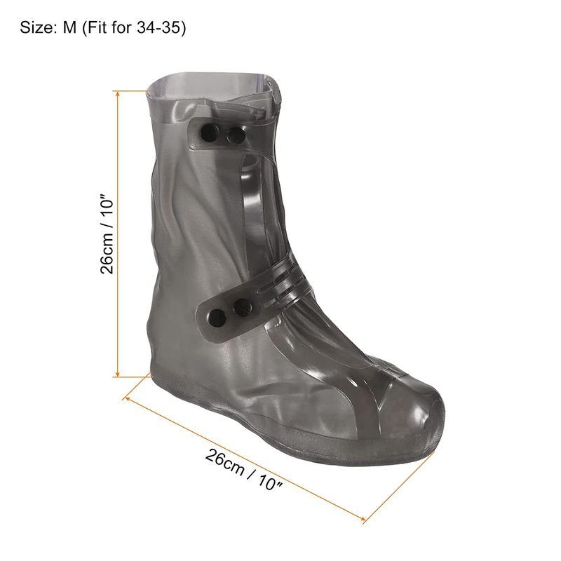 限定価格セール!限定価格セール!PATIKIL M シリコーン レインシューズカバー 1ペア 防水 ノンスリップ 再利用可能 オーバーシューズ レインガロッシュ スノーブー 乗馬 乗馬用品 E・L・T チェルシー スパークル ブーツ 乗馬 馬具