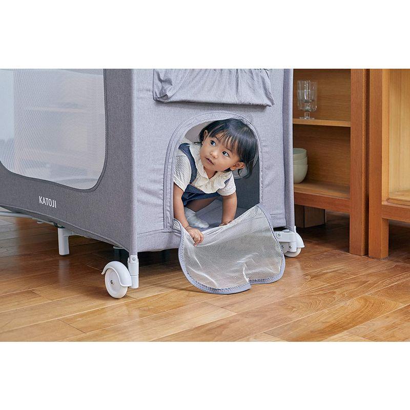 当店限定販売当店限定販売カトージ ポータブルベビーベッド おむつ替え
