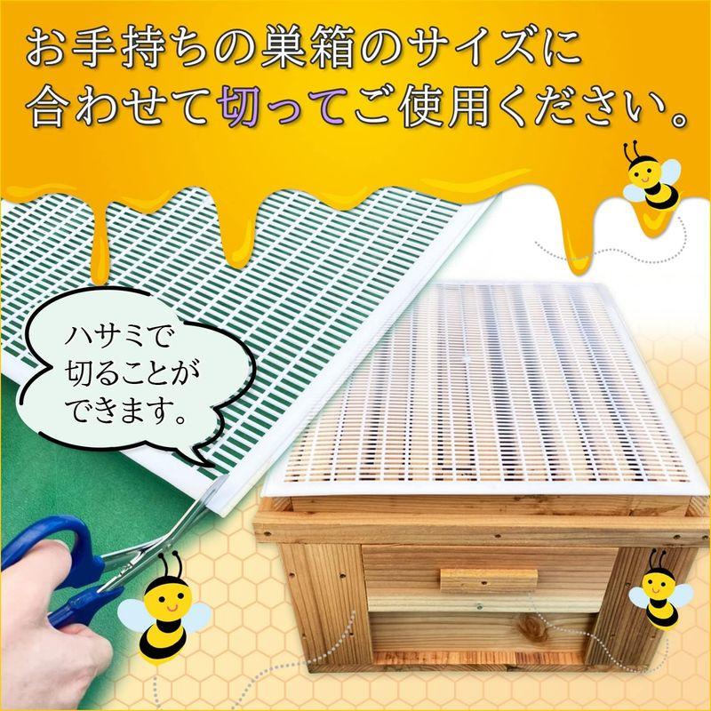 【値下げしました】女王蜂アイソレーター(1枚用)6枚セット 西洋みつばち道具 養蜂 : 女王蜂逃げ防止 パーティションボード みつばち 隔王板