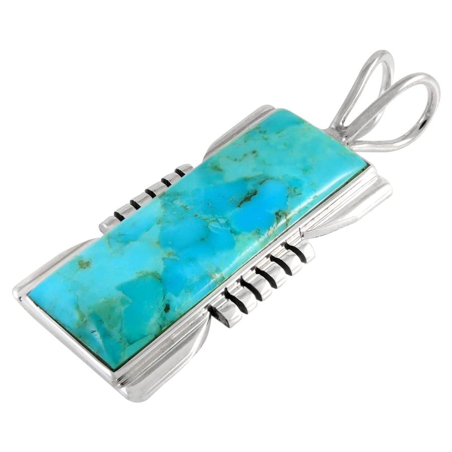 ジェムストーンペンダントネックレス 925スターリングシルバー＆ターコイズ＆宝石（長さ20インチ） Turquoise Penda 並行輸入品_8