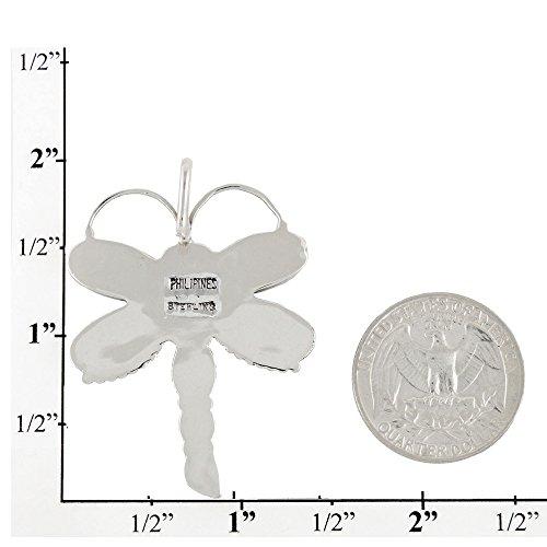 トンボ ターコイズネックレスペンダント スターリングシルバー 本物のターコイズと宝石 20インチ Dragonfly Turquo 並行輸入品_4