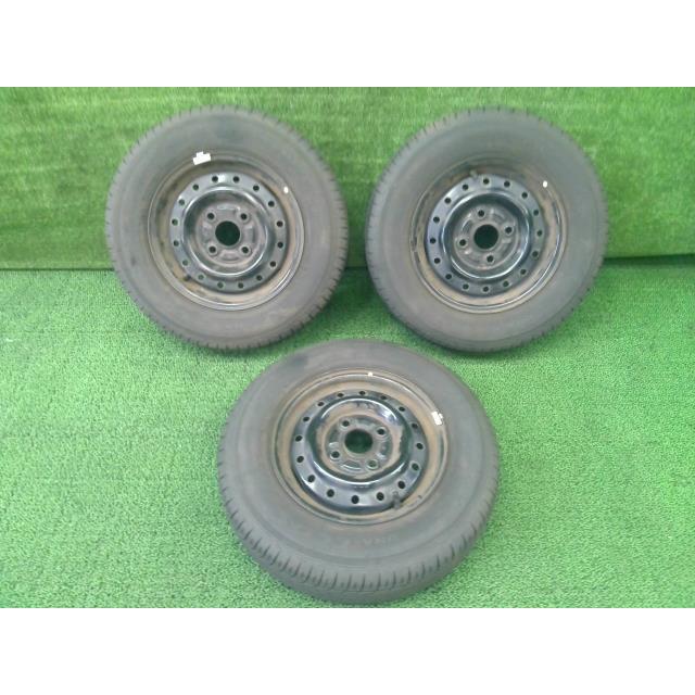 ミラ TA-L250S 純正 スチール ホイール タイヤ 3本 セット 42611-B2090 