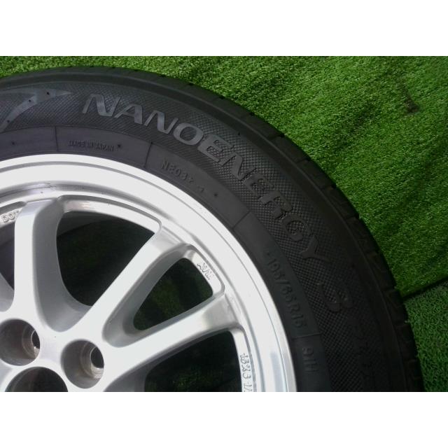 プリウス DLA-ZVW52 純正 アルミ ホイール タイヤ 付 2本 セット 42611-47440 195/65R15 15イン チ 5穴 トーヨー｜earcparts2shopping｜02