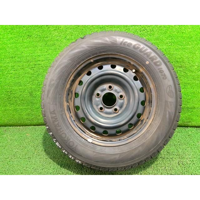★商談中★セレナc２７純正　195/65r15 鉄ホイール 純正タイヤ ヨコハマ バリ山 セレナ DBA-C27 純正 スチール ホイール タイヤ 付 1本 40300-1VA0B