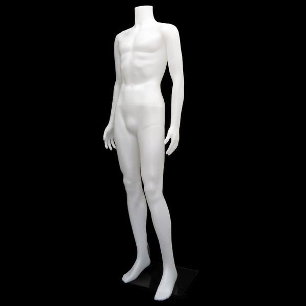 ヘッドレスマネキン 男性【白-1】軽量 丸洗可 紳士用 メンズマネキン