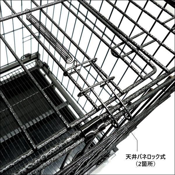 ペットケージ L 76×48×65cm 小型〜中型犬用 キャスター付