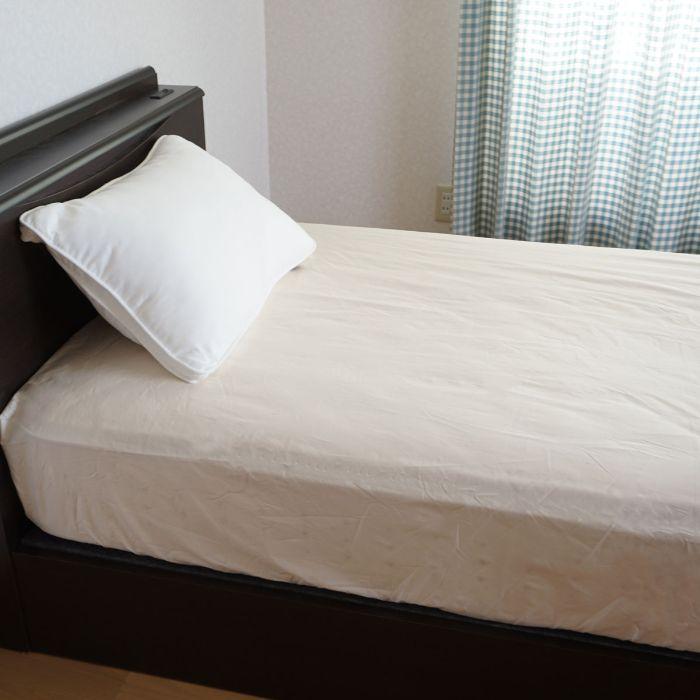 セミダブル＋セミダブル マチ45cm 防縮ボックスシーツ 幅240cm 厚さ