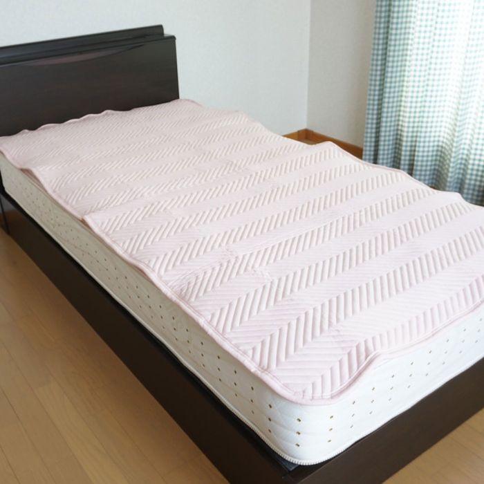 セミダブル＋セミダブル 防ダニベッドパッド 日本製 幅240cm ゴムなし 置くだけ 手入れ簡単 洗える 綿 通気性 帝人マイティトップ ダニ対策 高機能 春夏秋冬_11