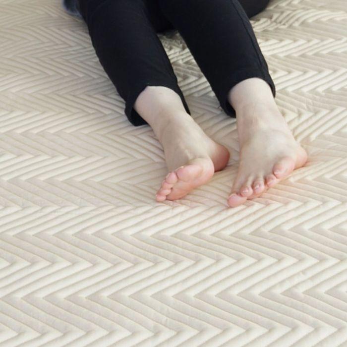 セミダブル＋セミダブル 防ダニベッドパッド 日本製 幅240cm ゴムなし 置くだけ 手入れ簡単 洗える 綿 通気性 帝人マイティトップ ダニ対策 高機能 春夏秋冬_7