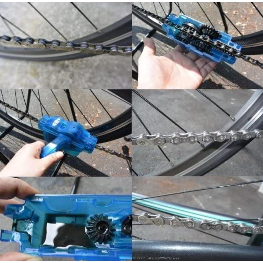 自転車チェーン洗浄機 クリーナー チェーン洗浄 自転車のサビ 掃除 サビ 錆 自転車のさびとり 70|earo|03