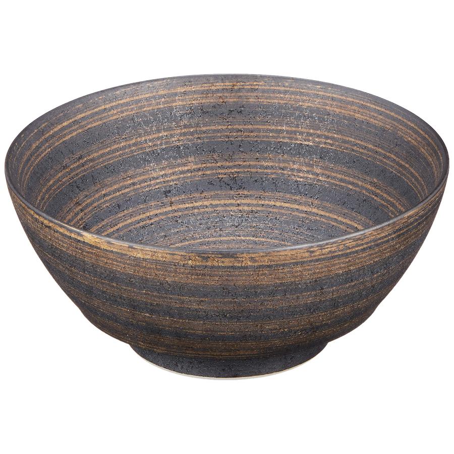 有田焼 陶悦窯 「 究極の ラーメン鉢 」 金刷毛 直径約18×高さ8cm