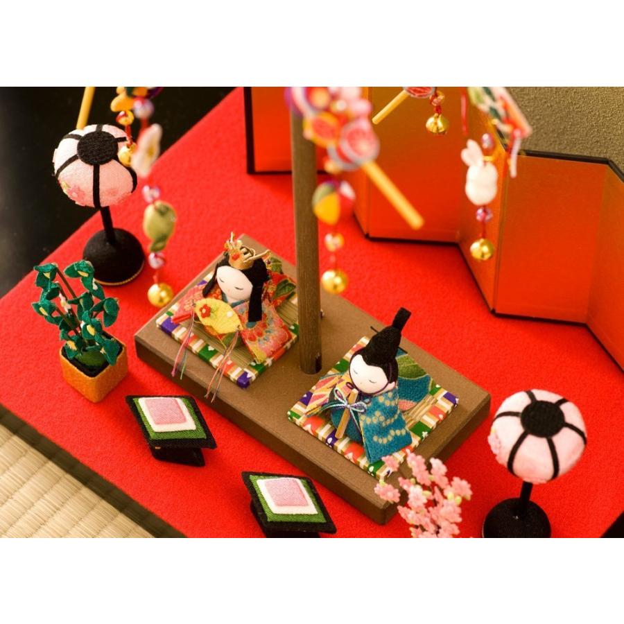 楽天市場】リュウコドウ 雛人形 卓上吊るし輪かざり わらべ雛 間口30cm