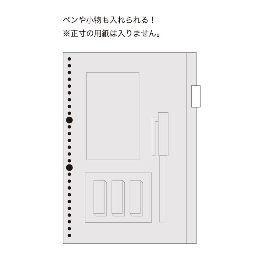 マルマン ファスナー付ポケット A4 30穴 リフィル 1枚 L850｜earth-c｜05