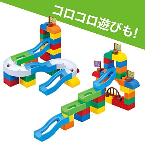 ローヤル コロコロできるおおきなブロックL ( ブロック遊び / コロコロ遊び ) 知育玩具 大きなパーツ ボールコースター おもちゃ ブロック 組み｜earth-c｜02