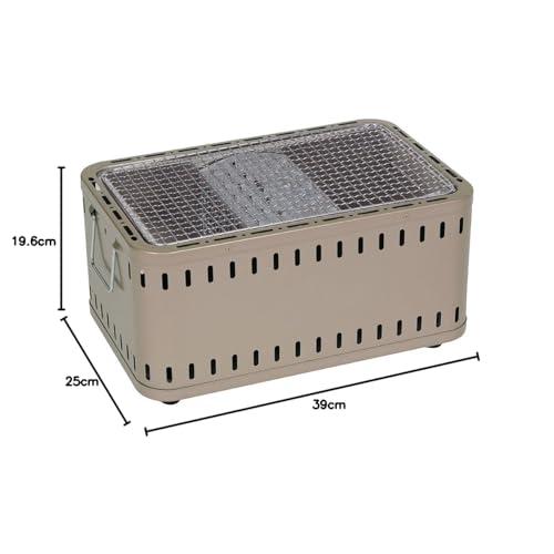 グリーンライフ(GREEN LIFE) 日本製 煙が少ない 熱くなりにくい バーベキュー BBQ 卓上 少煙シチリン L-390S｜earth-c｜10