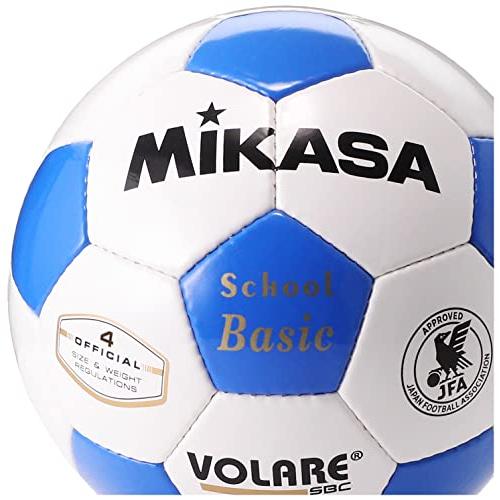 ミカサ(MIKASA) サッカーボール 4号 日本サッカー協会 検定球 (小学生用) ホワイト/ブルー SVC402SBC-WB 推奨内圧0.8(kg｜earth-c｜09