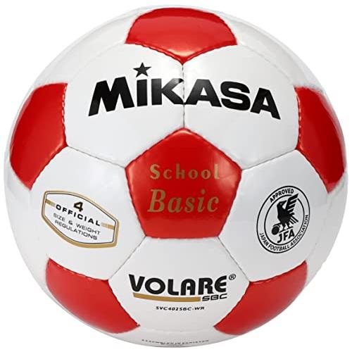 ミカサ(MIKASA) サッカーボール 4号 日本サッカー協会 検定球 (小学生用) ホワイト/レッド SVC402SBC-WR 推奨内圧0.8(kg｜earth-c｜09