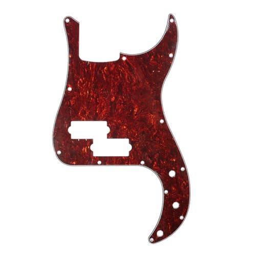 Musiclily 13穴 USA/メキシコプレシジョンベースPB用ピックガード 、4