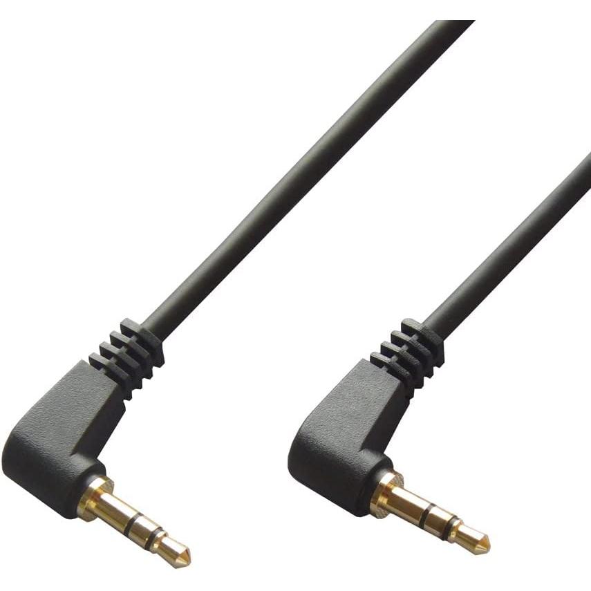 φ3.5mm ステレオミニプラグケーブル 60cm(L型-L型 オス-オス