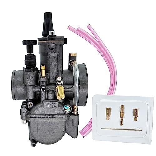 leihuo ユニバーサルPWK 28 mm パワージェットキャブレター 汎用75 cc 