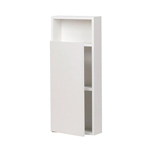 南海プライウッド 収納棚 トイレ収納ボックス クリアホワイト W300