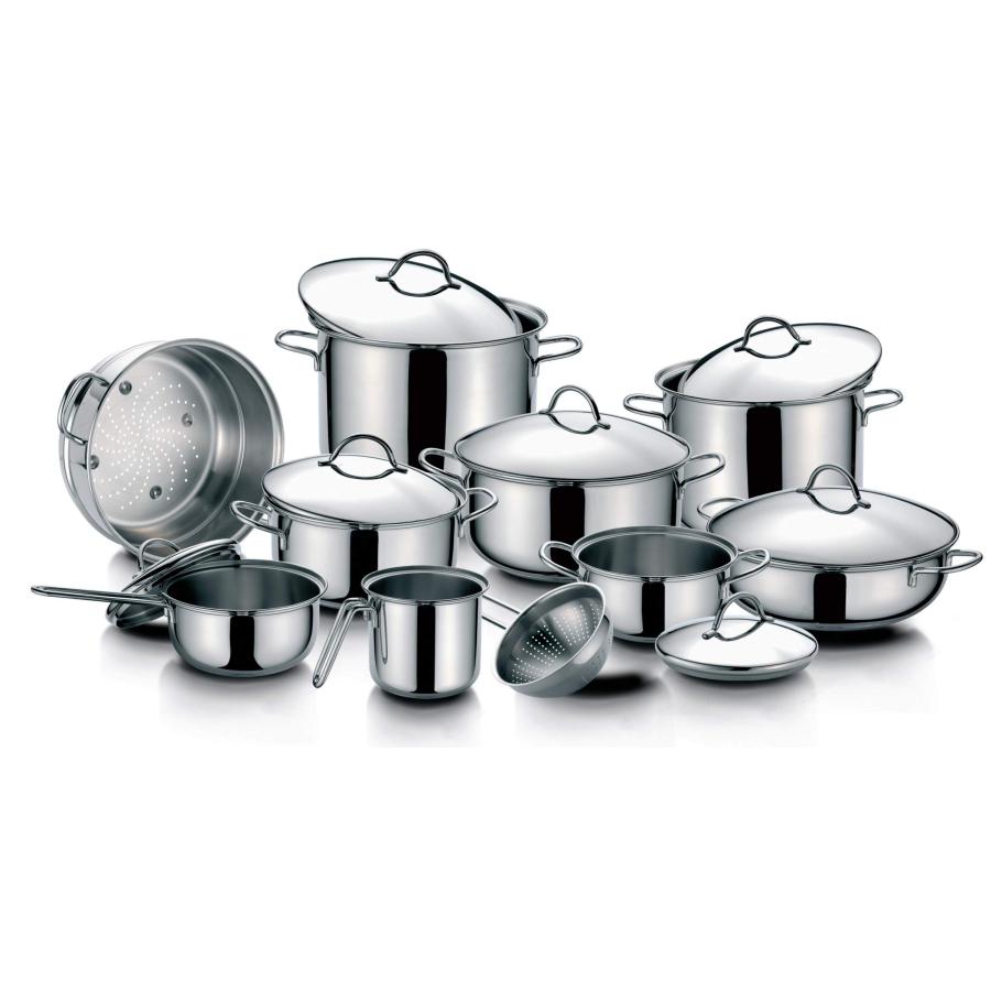 Barazzoni(バラゾーニ) 両手鍋 ステンレス ?22×H7.5cm 蓋付 ロー