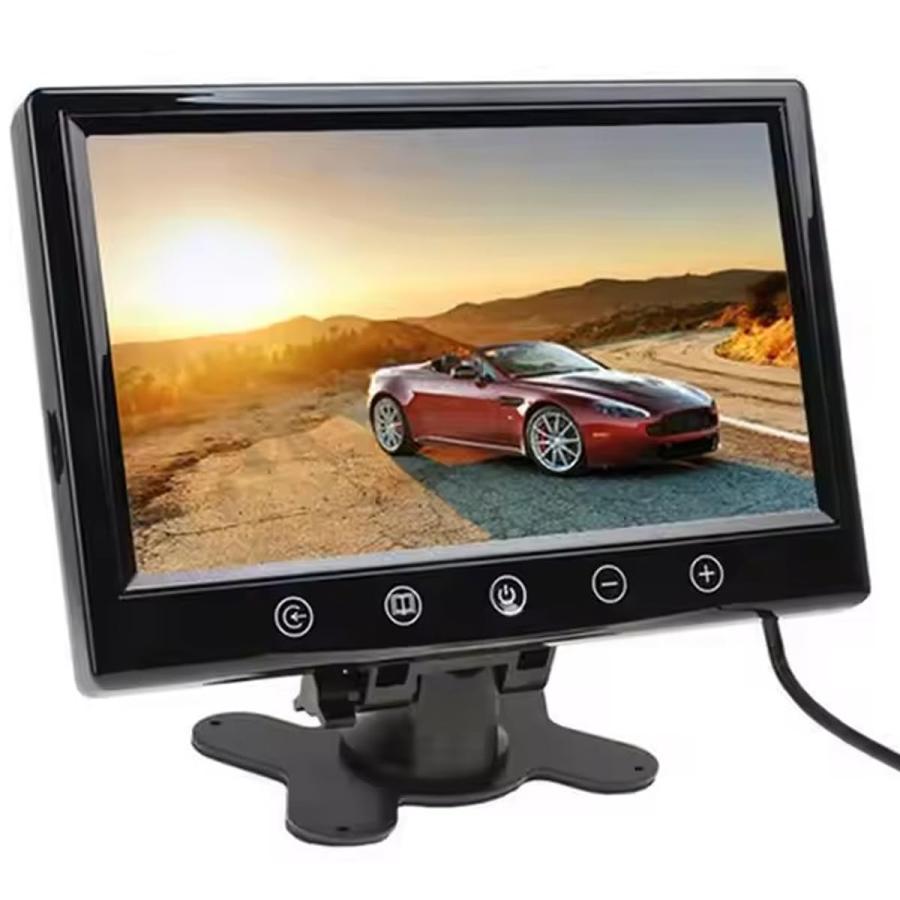 9インチ デジタル カラー TFT LCD（2ビデオ入力液晶付き）12-24V