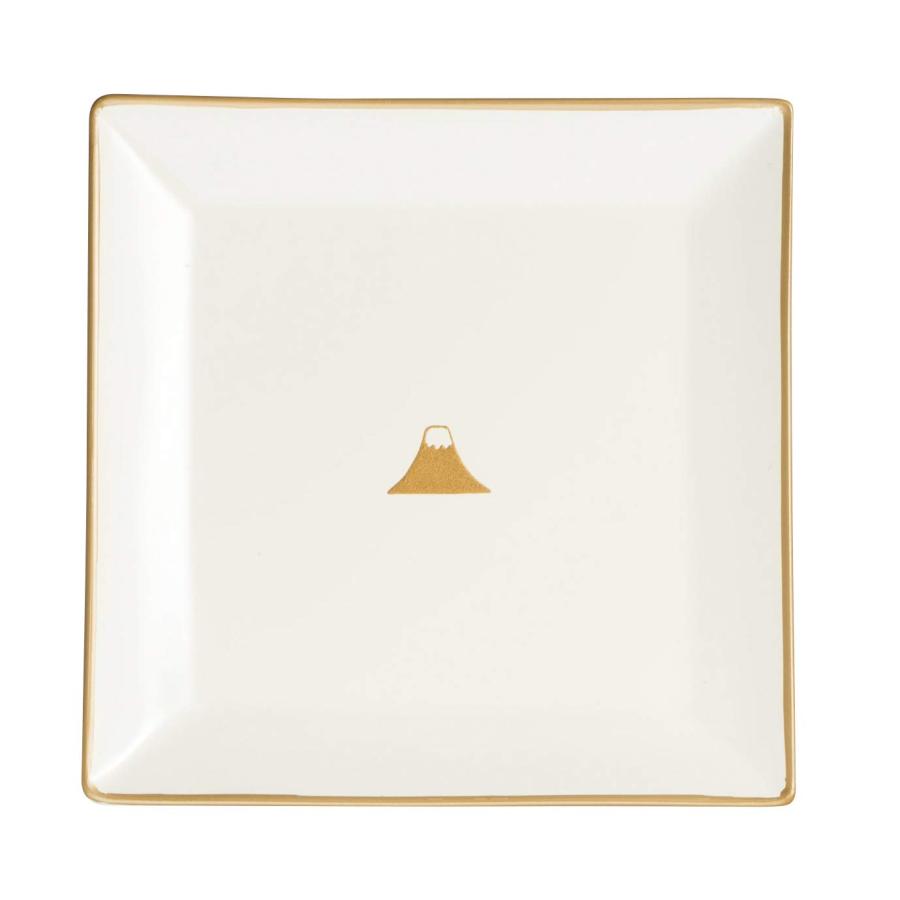 宮本産業 富士山 角皿 ホワイト 取皿 4512951126440 : Earth