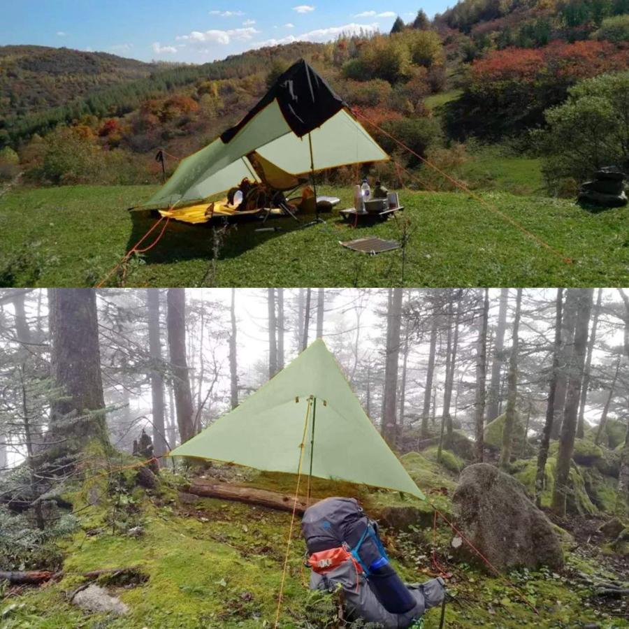 【在庫処分】ポールテント 登山用 テント 両面シリコーン 引き裂き 超軽量 防水 ポールテント 登山用 テント 両面シリコーン 引き裂き 超軽量