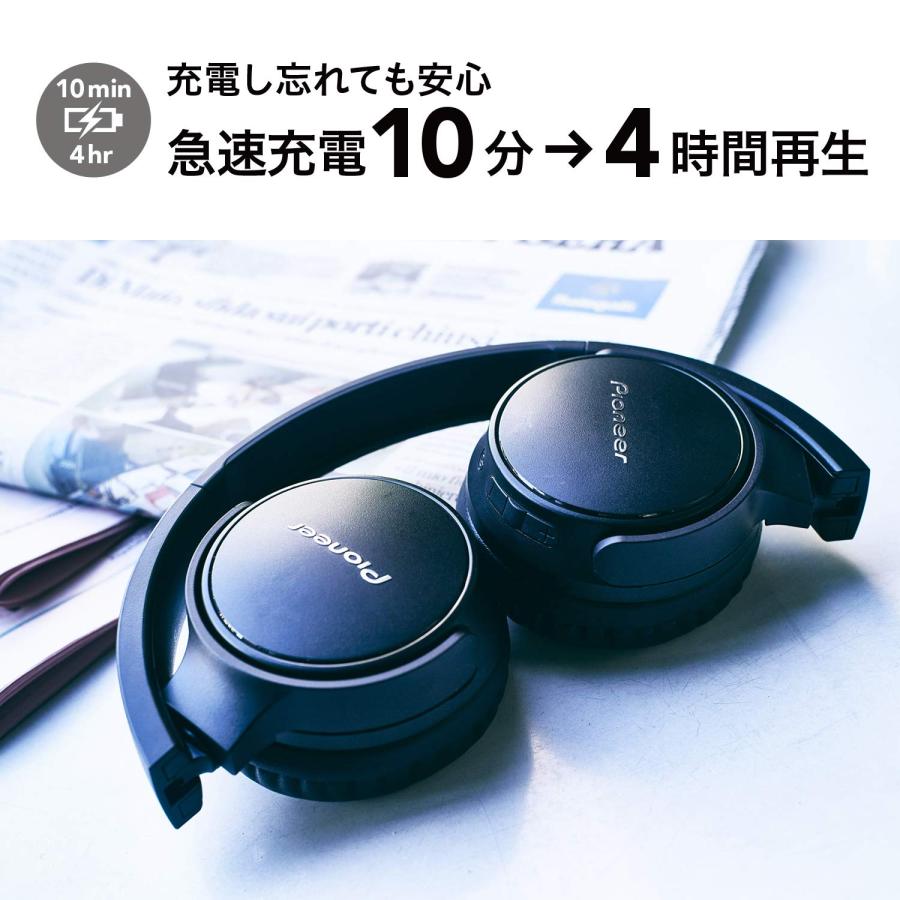 パイオニア S3wireless ヘッドホン SE-S3BT:Bluetooth/密閉型/ピンク SE-S3BT(P)｜earth-c｜03