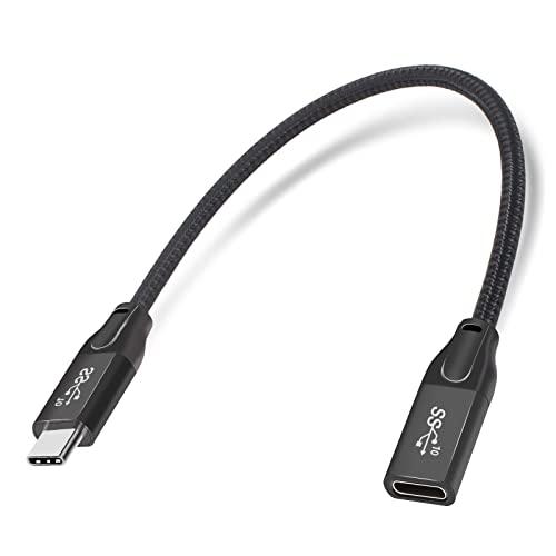 Mauknci USB 3.1 Type C 延長ケーブル Gen2 10Gbps 5A急速充電 0.3m