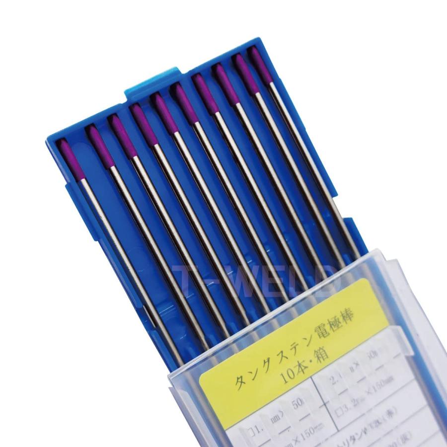 新品　TIG溶接タングステン電極棒　φ3.2 10本×2ケース TIG 溶接用 タングステン電極棒 E3 適合 線径：2.4mm 10本 長さ150mm