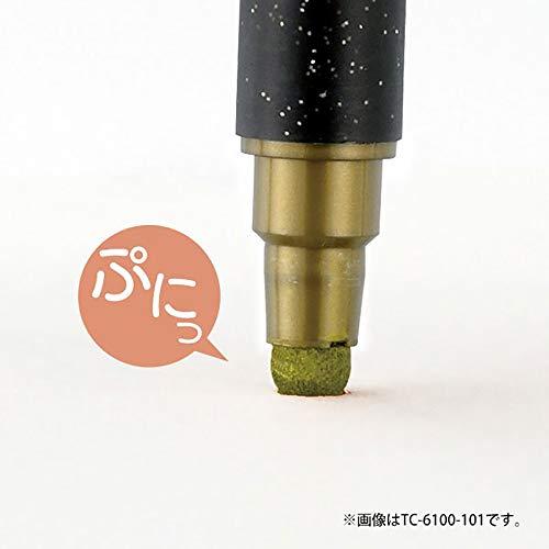 呉竹 水性ペン ZIG クリーンカラードット メタリック 6色 TC-8100/6V｜earth-c｜10