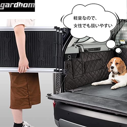 gardhom 犬用スロープ 伸縮式73-163cm 荷重85kg 滑り止め付き 大型犬用アルミブリッジ ペットスロープ 家庭や外出先で安心に使用 台｜earth-c｜06