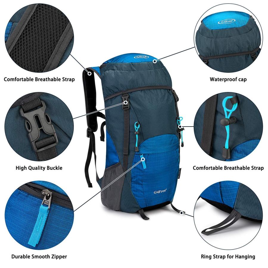 G4Free] 超軽量 折畳みバッグ 登山リュック 40l 大容量 防水